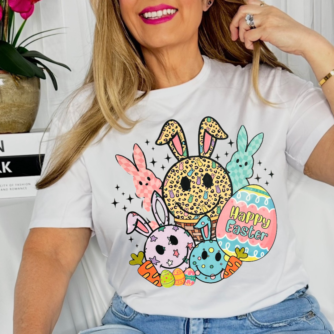 "HAPPY SMILEY BUNNY EASTER"