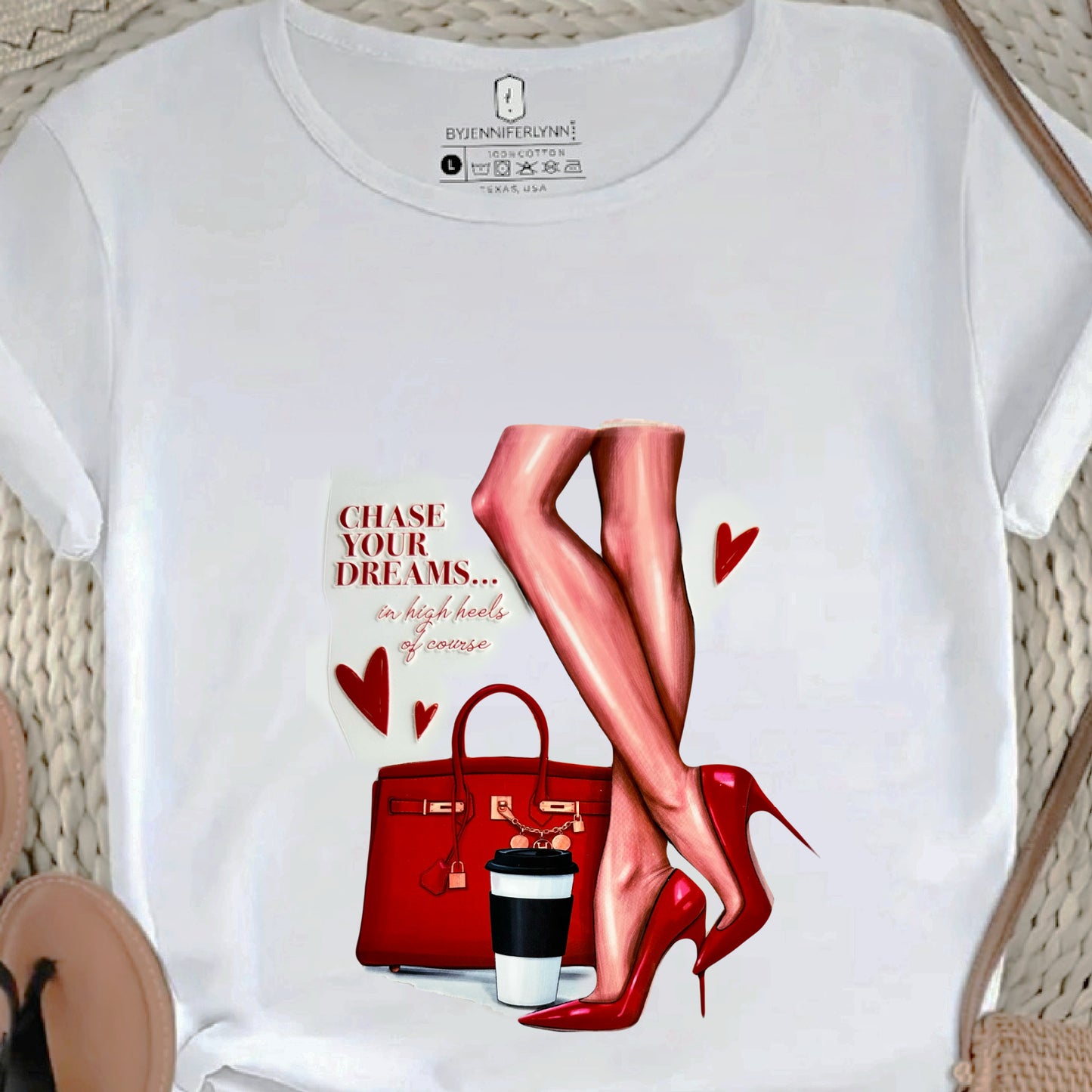 " CHASE YOUR DREAMS IN HIGH HEELS OF COURSE"