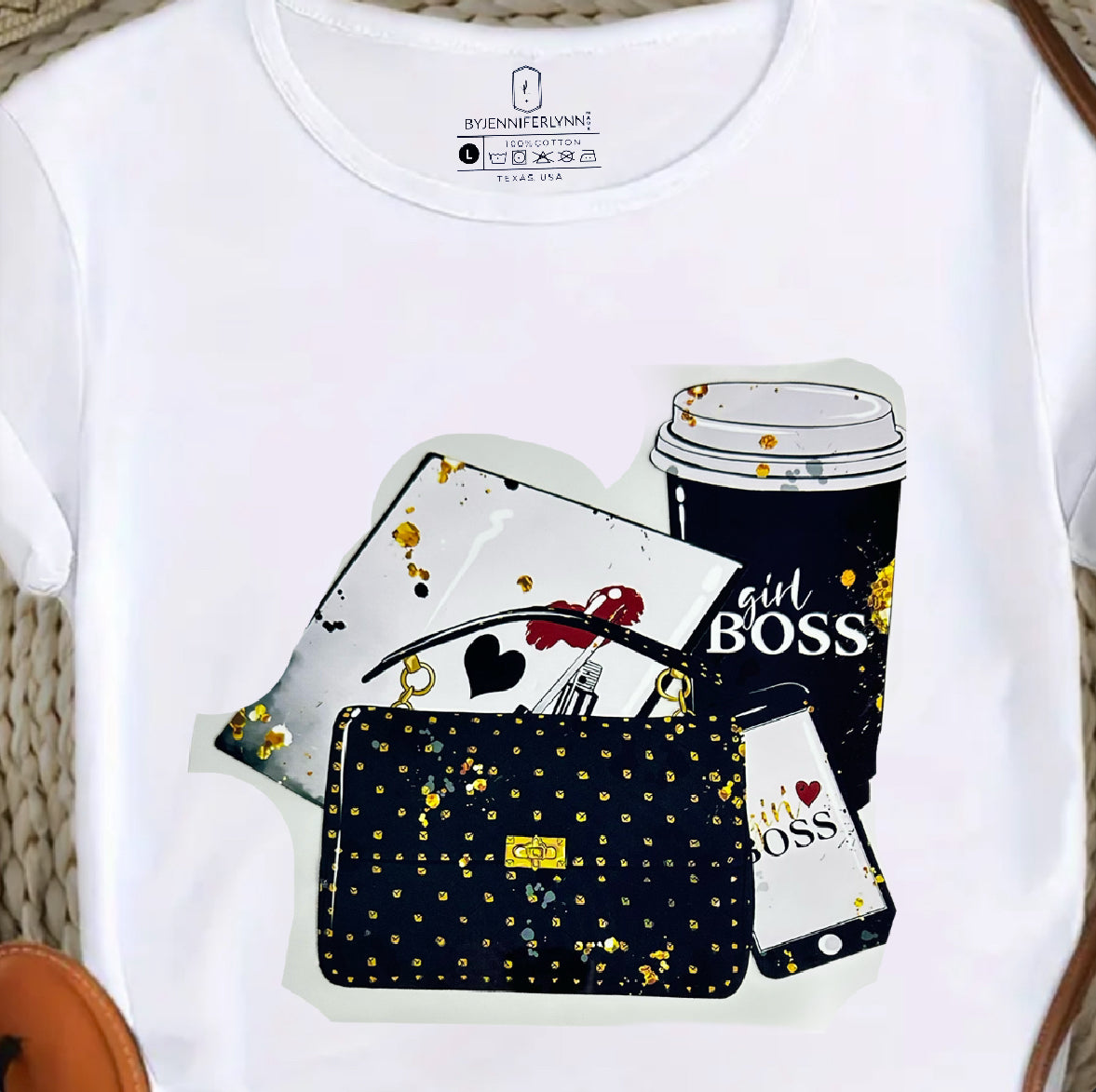 "COFFEE & COUTURE GLAM TEE" āš¤
