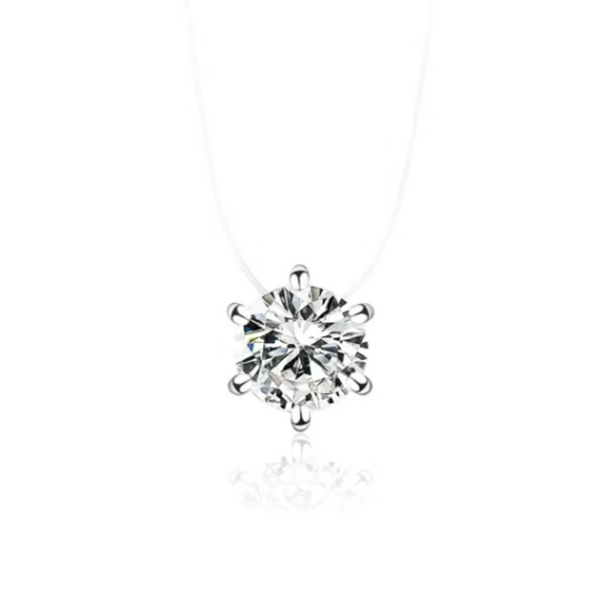 LILY INVISIBLE DIAMOND NECKLACE