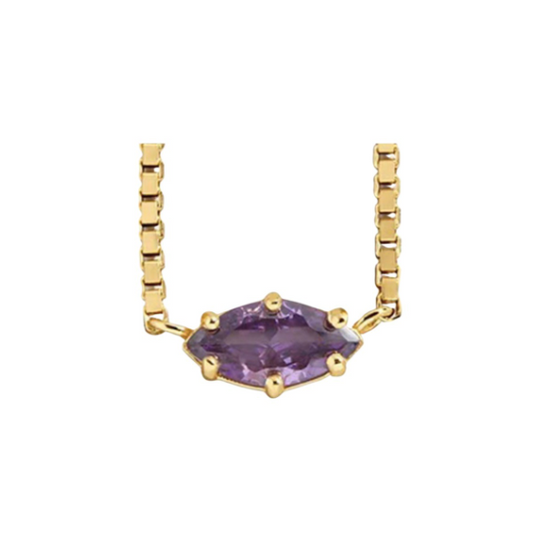 CALLA MARQUISE BIRTHSTONE NECKLACE