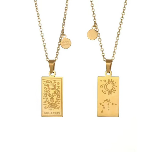 TAROCCHI ZODIAC CARD NECKLACE