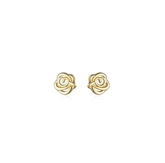 MINI ROSE CUTOUT STUD