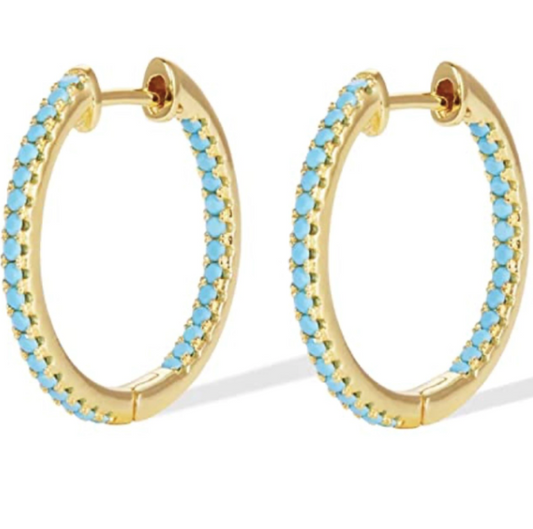 SEDONA TURQUOISE HOOP