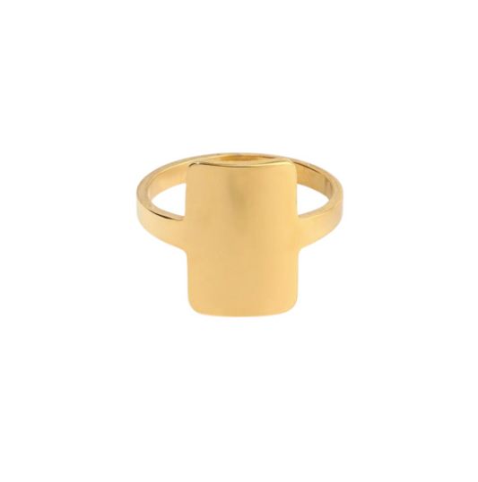 COSIMA FLAT SIGNET RING