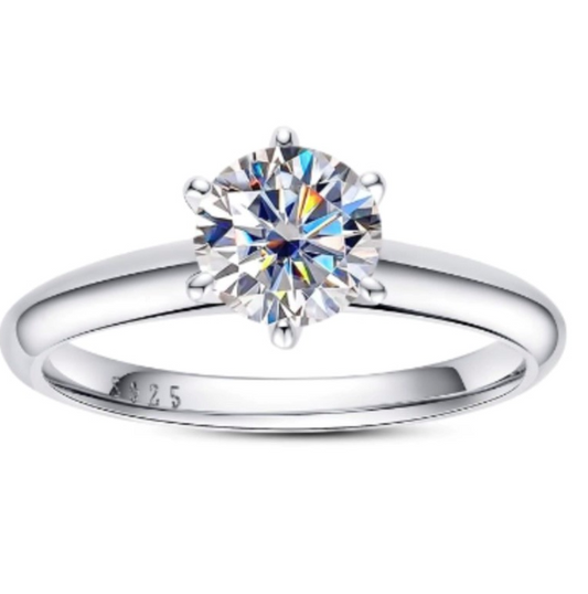 JAZZY 1.0CT ROUND RING
