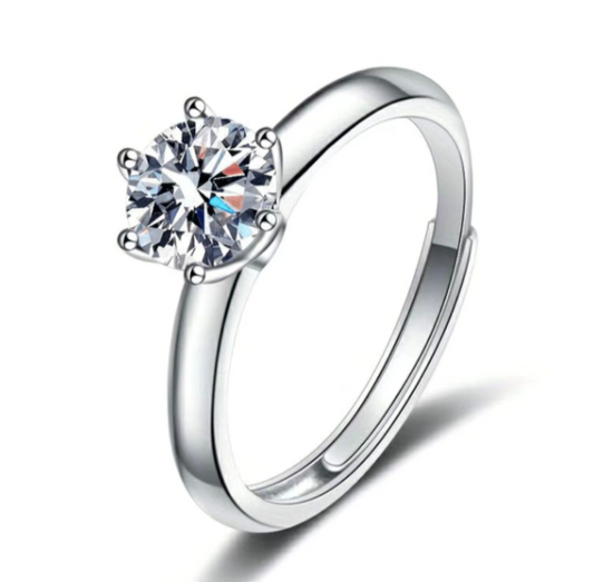 JENN’S 1.0CT ROUND ADJ RING