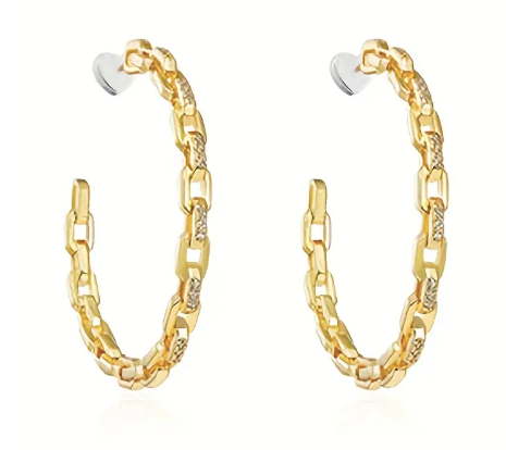 RIRI DIAMOND HOOPS