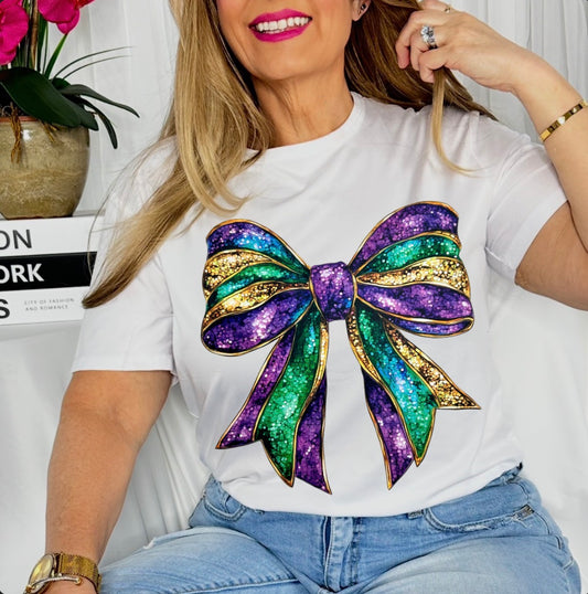 "MARDI GRAS BOW"