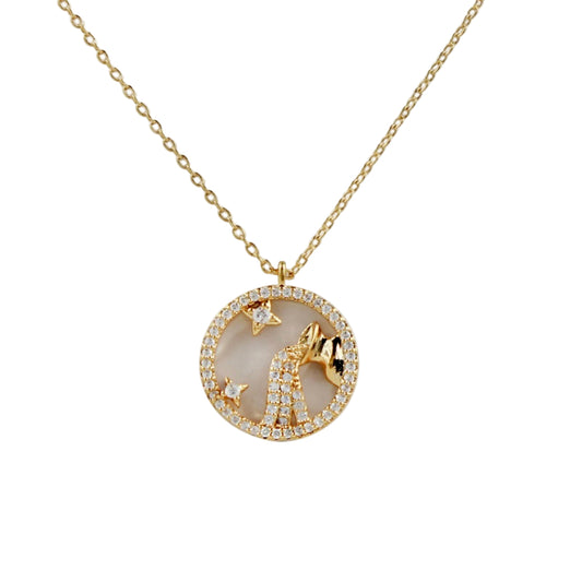 CELESTIAL ZODIAC MEDALLION