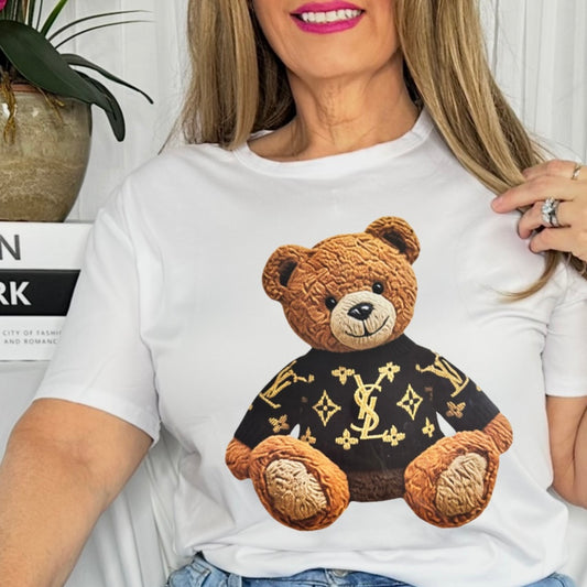 "MY YSL FLUFFY TEDDY BEAR"