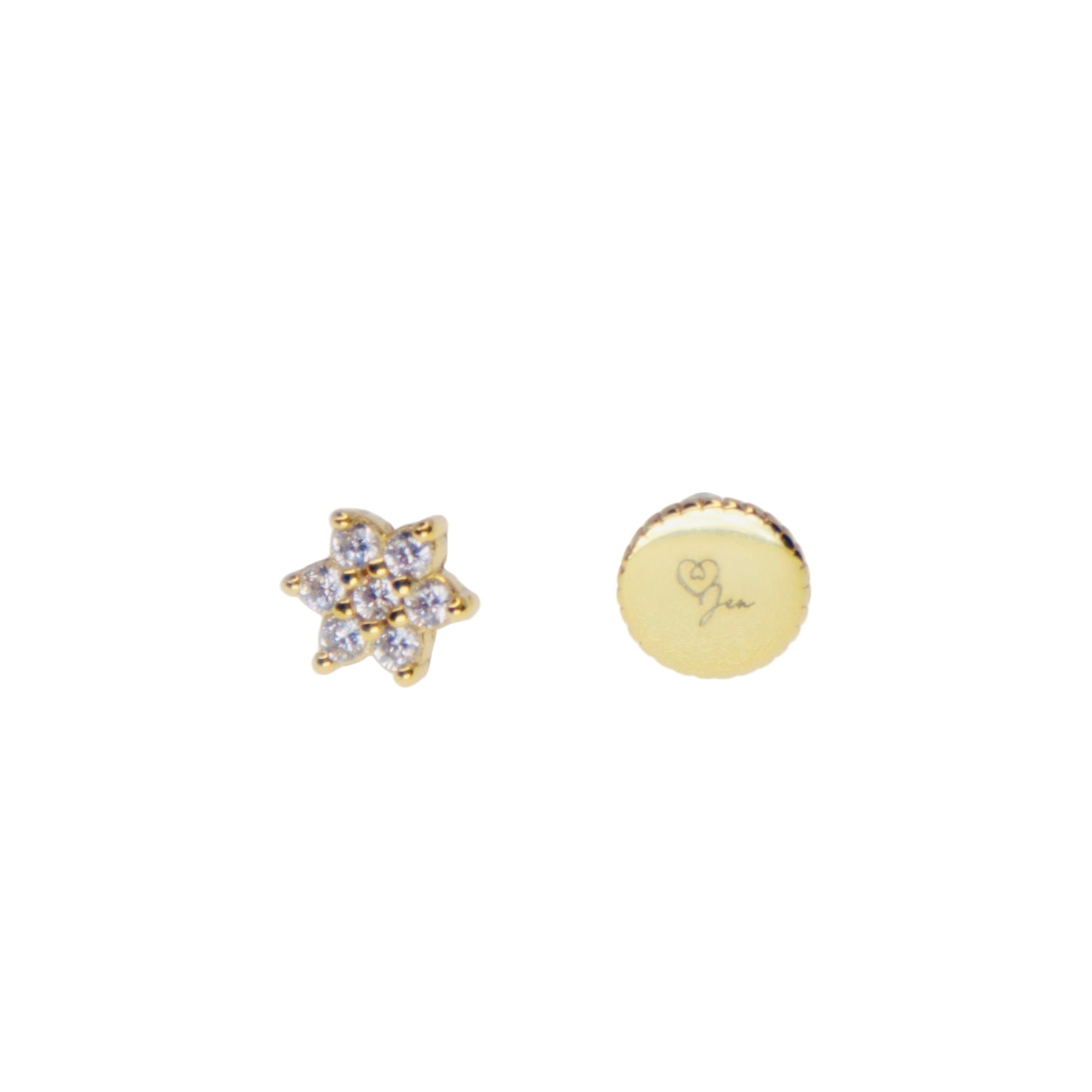 JL COLLECTION 24K DIAMOND FLOWER