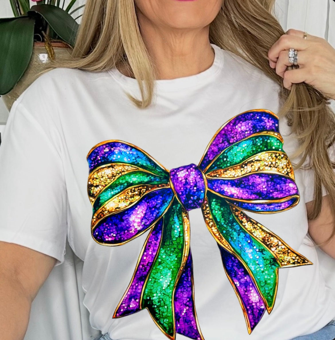 "MARDI GRAS BOW"