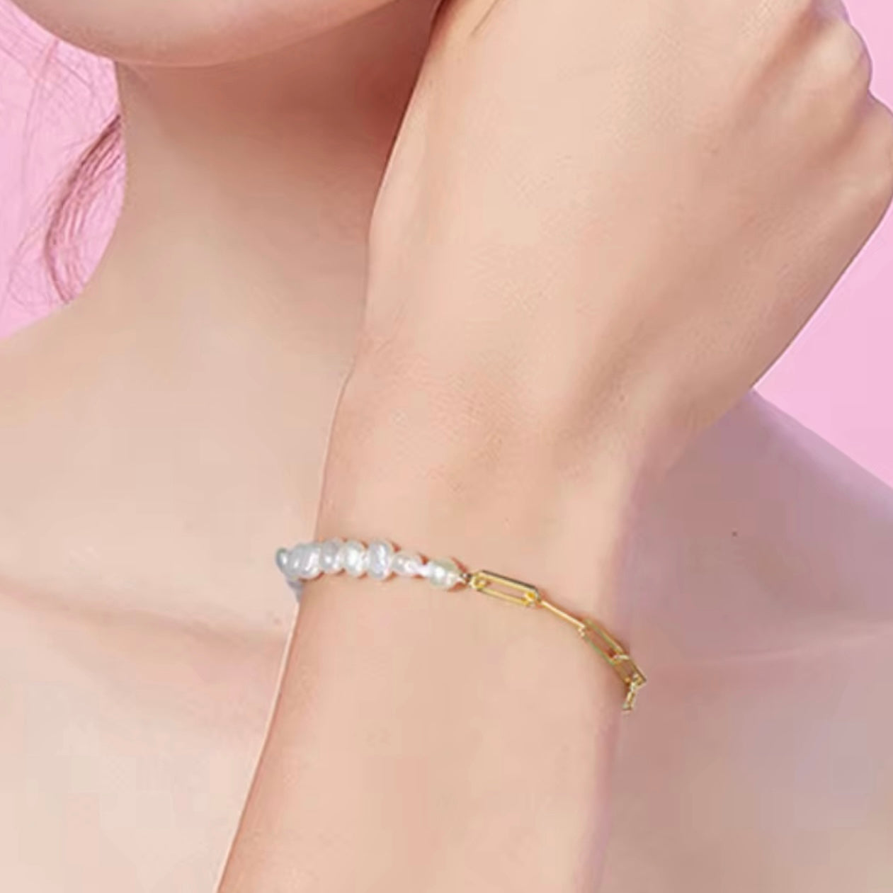 ISLA PEARL LINK BRACELET