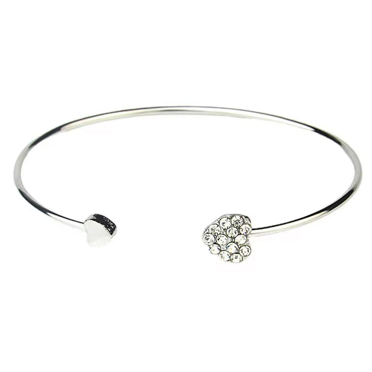 DOUBLE HEART BANGLE