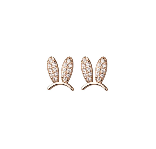 MICRO DIAMOND BUNNY EARS 14K GOLD