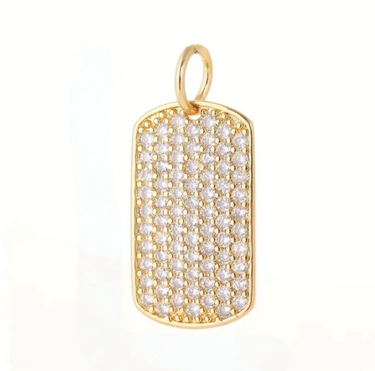 18K DIAMOND TAG