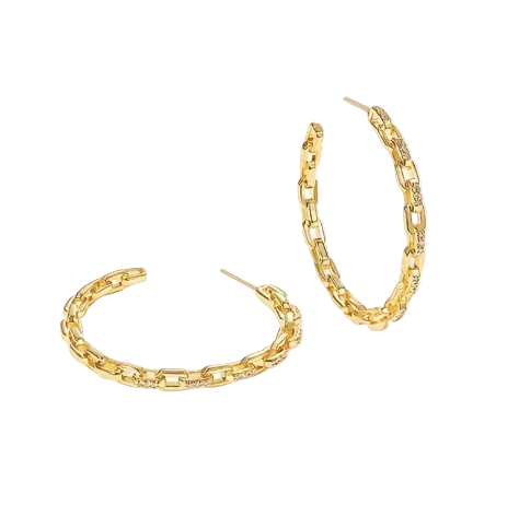 RIRI DIAMOND LINK HOOPS