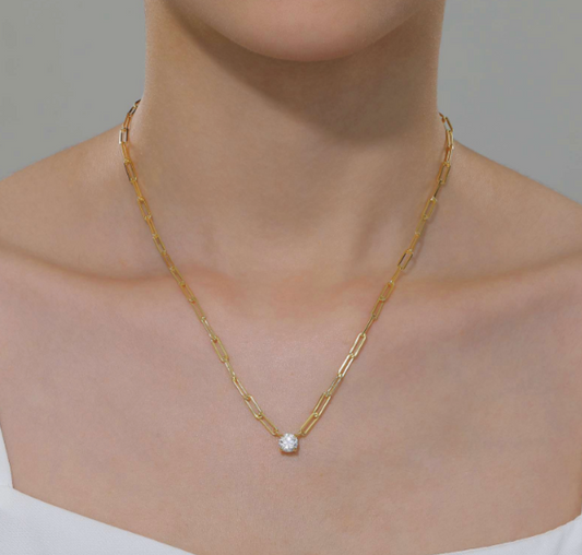 ABIGAILA DIAMOND LINK NECKLACE